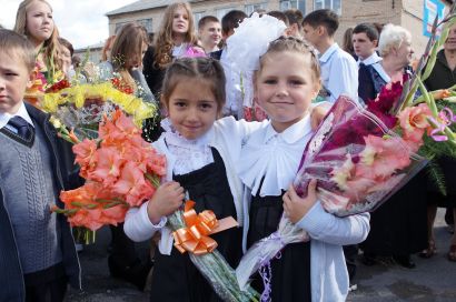 В этом учебном году в Усть-Катаве стало больше первоклассников.