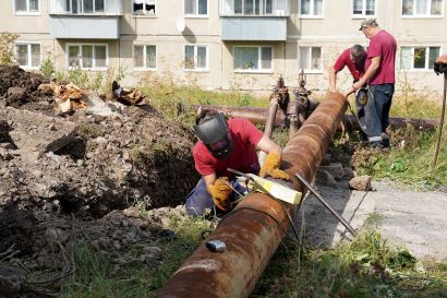 В Усть-Катаве после опрессовки системы отопления начались ремонтные работы