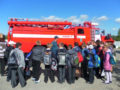 Усть-катавские школьники побывали в пожарной части