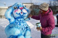 В Усть-Катаве впервые прошёл конкурс снежных фигур