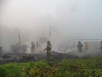 В результате пожара в посёлке Первомайский пострадал хозяин дома