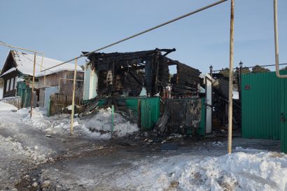 Прошлой ночью в Усть-Катаве сгорел ещё один дом