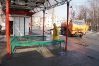 В Усть-Катаве началась дезинфекция остановочных комплексов