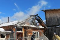 В Усть-Катаве произошло возгорание дома на улице Рабочей