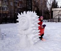 В Усть-Катаве выбрали лучших скульпторов снежных фигур