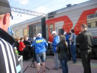 Через Усть-Катав проехал поезд с ЛДПР-овцами