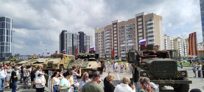 Уже скоро выставка трофейной военной техники стран НАТО из Челябинске переедет в Курган