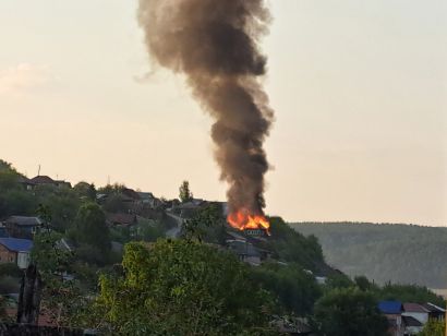 В Усть-Катаве сгорел дом